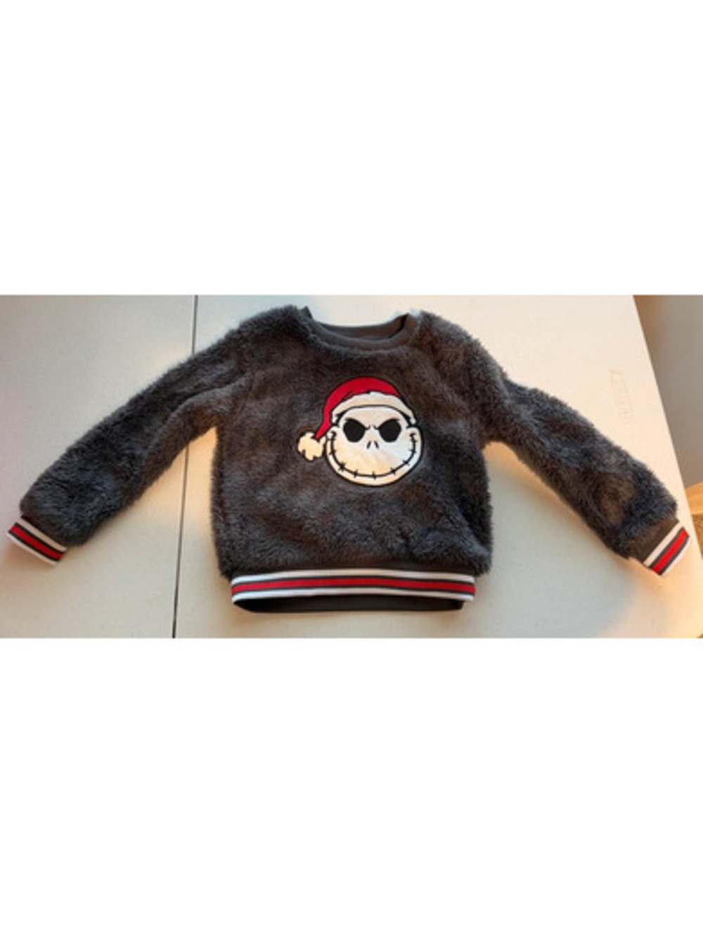 Disney Nightmare Before Christmas Jack Skellington Sherpa Sweatshirt 3T
